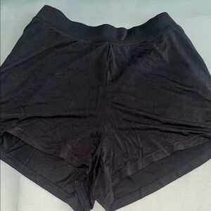 Black Athletic Shorts with Moisture-Wicking Fabric